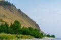 Beautiful mountain summer landscape in the afternoon. lake Baikal Royalty Free Stock Photo
