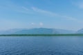 Beautiful mountain summer landscape in the afternoon. lake Baikal