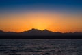 Beautiful mountain sunset Royalty Free Stock Photo