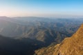 Beautiful mountain in sunset at Thong Pha Phum National Park Kanchanaburi of Thailand name Khao Chang Phuak Royalty Free Stock Photo