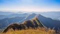 Beautiful mountain in sunset at Thong Pha Phum National Park Kanchanaburi of Thailand name Khao Chang Phuak Royalty Free Stock Photo