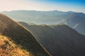 Beautiful mountain in sunset at Thong Pha Phum National Park Kanchanaburi of Thailand name Khao Chang Phuak Royalty Free Stock Photo