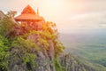 Beautiful Mountain Temple in Lampang.