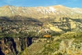 The beautiful mountain town of Bcharre in Lebanon Royalty Free Stock Photo