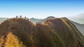 Beautiful mountain in sunset at Thong Pha Phum National Park Kanchanaburi of Thailand name Khao Chang Phuak Royalty Free Stock Photo