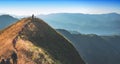 Beautiful mountain in sunset at Thong Pha Phum National Park Kanchanaburi of Thailand name Khao Chang Phuak Royalty Free Stock Photo