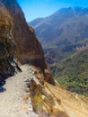 Beautiful mountain view in Colca Canyon, Peru in South America Royalty Free Stock Photo