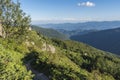 Beautiful mountain view from the entrances on the path to the Kozya Stena hut.