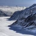 Beautiful mountain view from Jungfraujoch, Switzerland Royalty Free Stock Photo