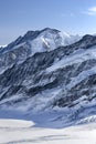 Beautiful mountain view from Jungfraujoch, Switzerland Royalty Free Stock Photo