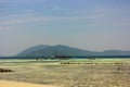 Beautiful mountain view from Karimun Jawa beach Royalty Free Stock Photo