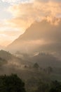 Beautiful mountain view in the morning Royalty Free Stock Photo