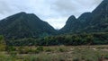 Beautiful mountain view at Muang Ngoy village