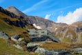 Beautiful mountain views from Grossglockner High Alpine Road, Austria Royalty Free Stock Photo