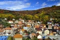 Beautiful mountain village in autumn, southern Kosovo Royalty Free Stock Photo