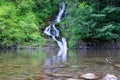 Beautiful mountain waterfall. Ukraine. The Carpathians. Nature. Rivers