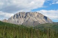 Beautiful mountains along the famous Dalton Highway, leading from Fairbanks to Prudhoe Bay, Alaska, USA Royalty Free Stock Photo