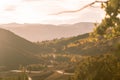 Beautiful mountains in Aspen on the Fall foliage season in September. Colorful trees in the mountains of Colorado state