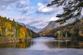 Mountains and River in Jacques-Cartier National Park #2 Royalty Free Stock Photo