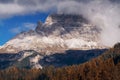 Beautiful mountains and rocks panorama Dolomites, Italy