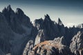 Beautiful mountains and rocks panorama Dolomites, Italy