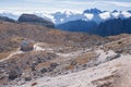Beautiful mountains and rocks panorama Dolomites, Italy