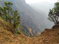 Beautiful mountains of sahyadri ranges in Mahabaleshwar