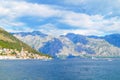 Quiet Perast. View from the sea. Montenegro