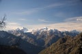 Beautiful mountains on a sunny day in winter time