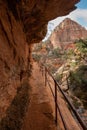 Mountains and valley view in zion national park, utah, usa Royalty Free Stock Photo