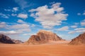 Beautiful mountains in Wadi Rum