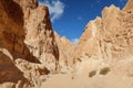 The beautiful mountains in the  white Canyon hike in Sinai Royalty Free Stock Photo