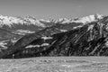 Beautiful mountaintops during winter