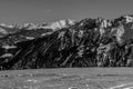 Beautiful mountaintops during winter