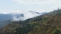 Beautiful mountainview in Dehradun, Uttrakhand and cloudy and foggy sky. Royalty Free Stock Photo