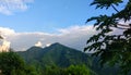 Beautiful mountaits view at khera goan rishikesh uttrakhand india