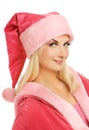 Beautiful mrs. Santa Royalty Free Stock Photo