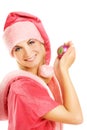 Beautiful mrs. Santa Royalty Free Stock Photo