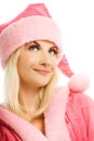 Beautiful mrs. Santa Royalty Free Stock Photo