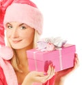 Beautiful mrs. Santa Royalty Free Stock Photo