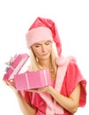 Beautiful mrs. Santa Royalty Free Stock Photo