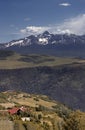 Beautiful Mt Crested Butte with Bungalow in foreground , Colorado, USA Royalty Free Stock Photo