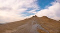 A beautiful mud volcano. Azerbaijan. Gobustan Royalty Free Stock Photo