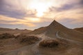 A beautiful mud volcano. Azerbaijan. Gobustan Royalty Free Stock Photo