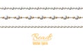 Beautiful multi-colored beads. String beads are realistic. Decorative element.vector illustration