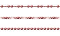 Beautiful multi-colored beads. String beads are realistic. Decorative element.vector illustration