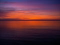 Beautiful, multi-colored clouds at sunset