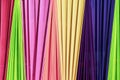 Beautiful multi-colored curtains decorated as a backdrop for the Buddhist ceremonies in Southeast Asia. Fabric colour and texture