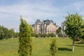 Beautiful multi-storey buildings of elite residential complex on Palace Square. Russia, Kazan, 10.07.2019