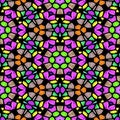 Beautiful multicolor kaleidoscope seamless texture